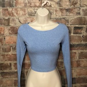 Soft long sleeve crop top